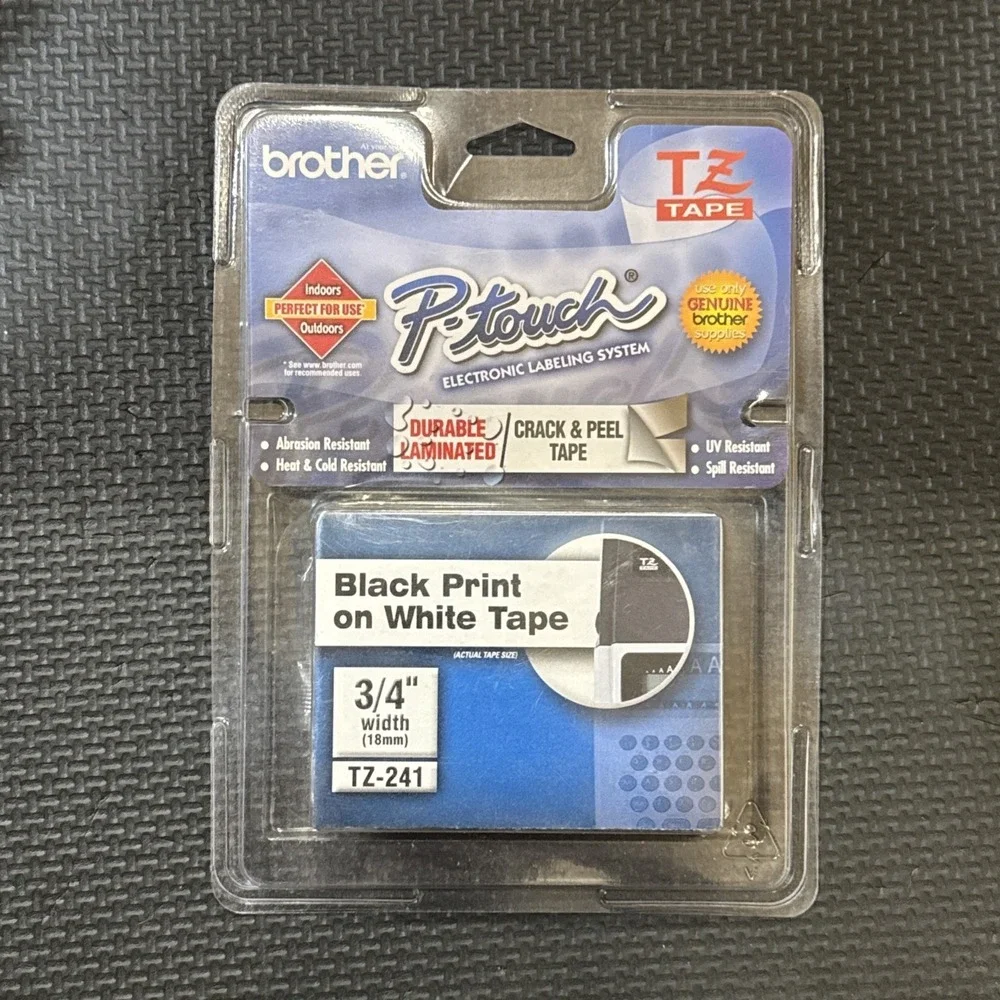 Brother P-Touch Label Maker Tape TZ-241 3/4